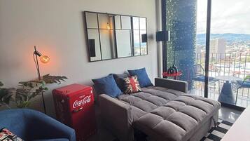 Smart TV, libros y oficina