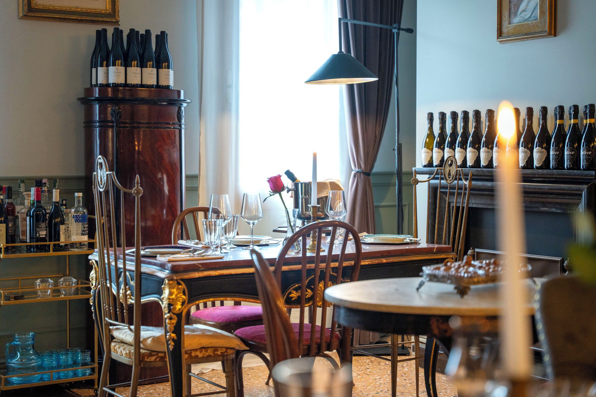 Lunsj og middag serveres, italienske retter