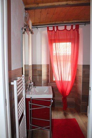 Ducha, secador de pelo, toallas