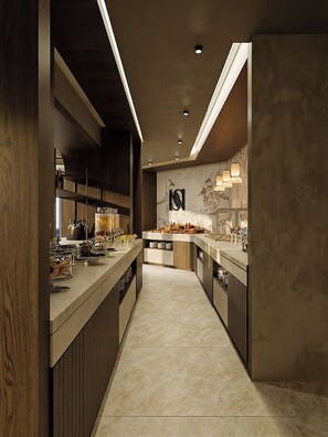 Free daily buffet breakfast 