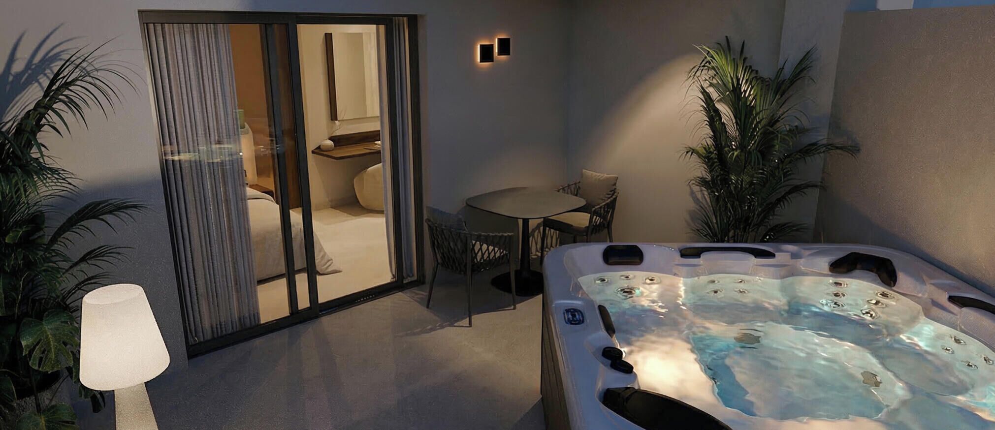 Junior Suite with Hot Tub | Pemandangan dari kamar