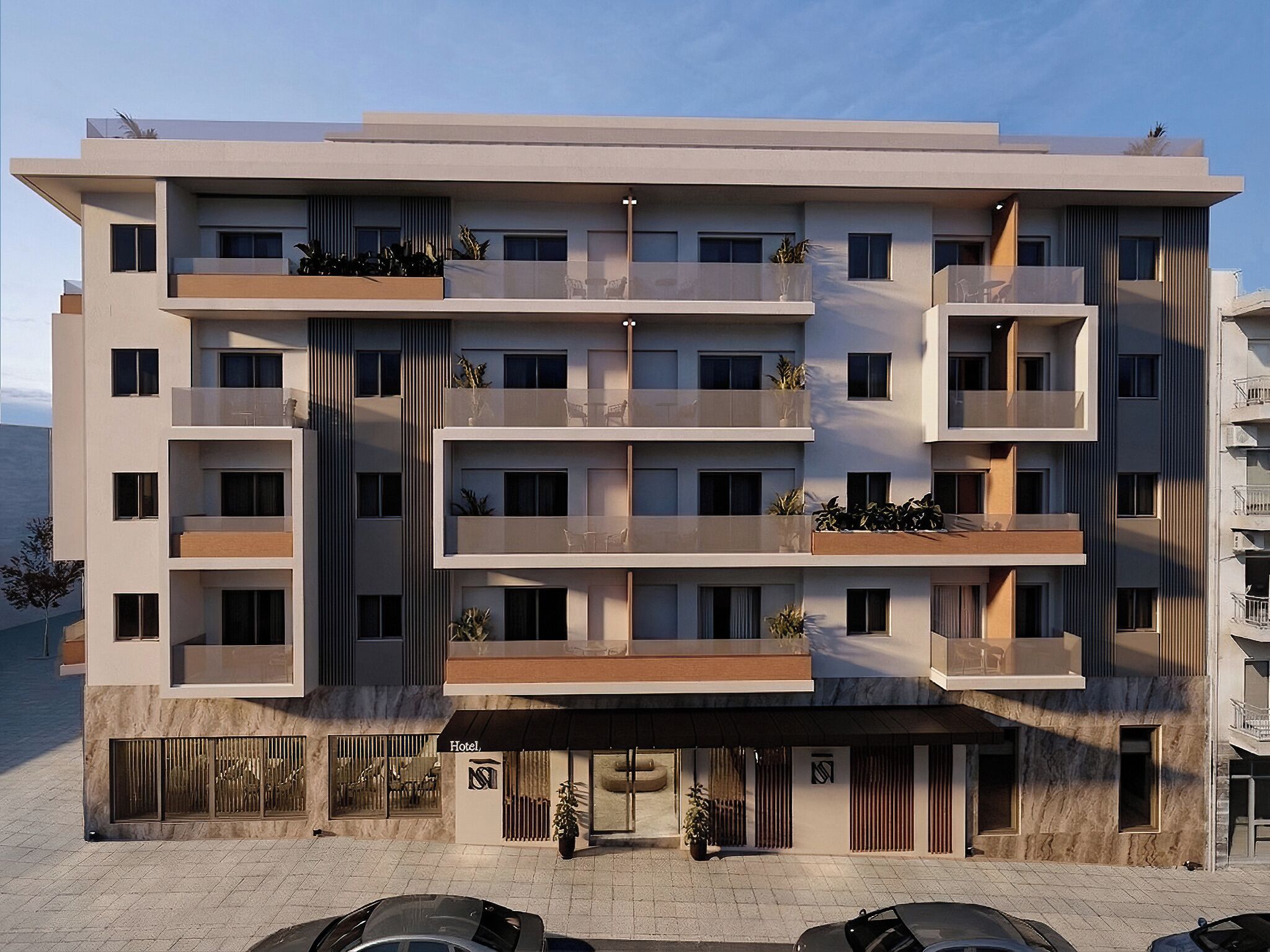 Fassade der Unterkunft