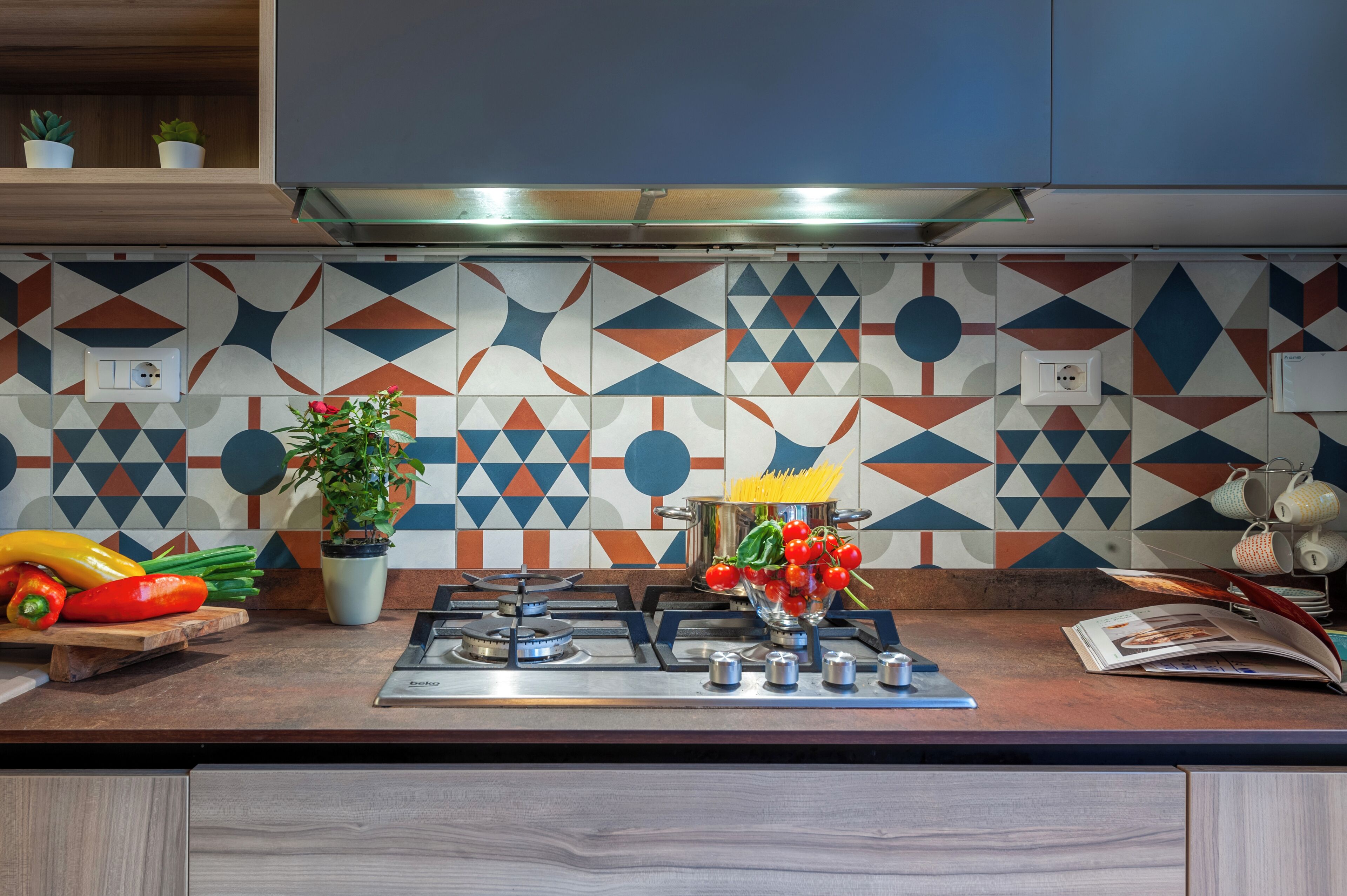 شقة (2 Bedrooms) | مطبخ خاص | ميكروويف، فرن، موقد طهي مسطح، غسالة أطباق