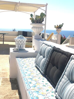 Panoramic Villa | Terrace/patio - VILLA LA SCIROCCATA LEUCA  (Santa Maria di Leuca)