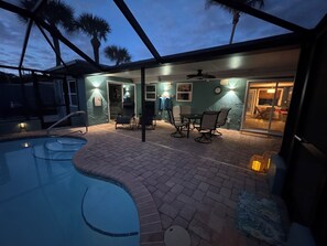 A heated pool