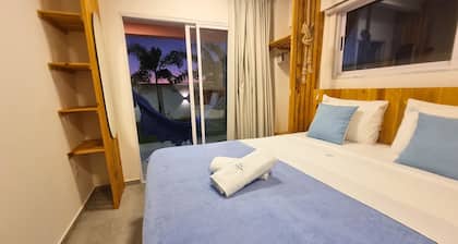 Chalet with private garden, ideal for couples and families with children.