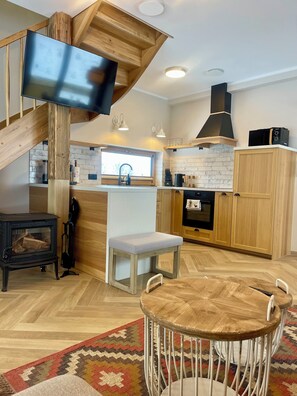 Interior - Izera Potok Part of an ensemble of three identical vacation homes Izera House (Świeradów-Zdrój)
