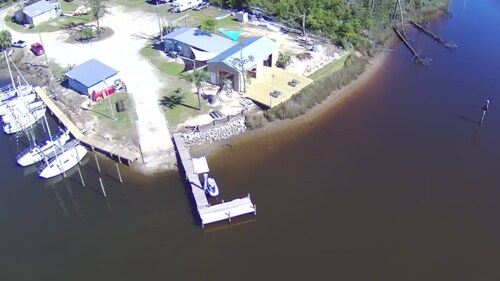 Amazing recreational vehicle with AC at Cook Bayou Marina in Panama City.