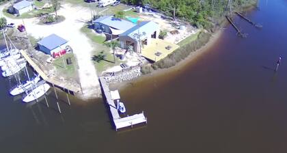 Amazing recreational vehicle with AC at Cook Bayou Marina in Panama City.