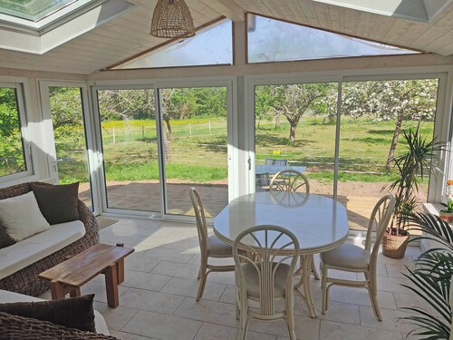 Domaine d'Ocreville in a quiet riverside setting