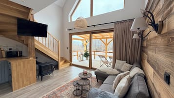 Fernseher, Kamin