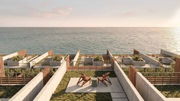 Deluxe Suite, Sea View | Terrace/patio