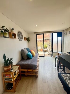 Living area - Cozy apartment with amazing view (Bogotá, D.C.)