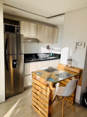 Private kitchen - Cozy apartment with amazing view (Bogotá, D.C.)