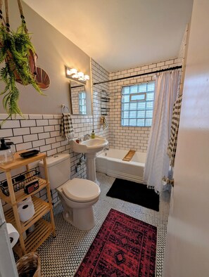 Hair dryer, towels, toilet paper - New~ The Boho Chic Abode (Wichita)