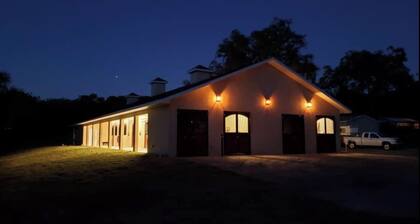 Only steps to WEC on rare 20 Acre Site- St Moritz Chalet @ Swiss Stables