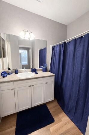 Towels, soap, toilet paper