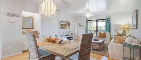 TV, fireplace, DVD player, offices
