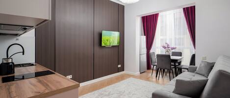 Comfort-Apartment, Bergblick | Wohnbereich