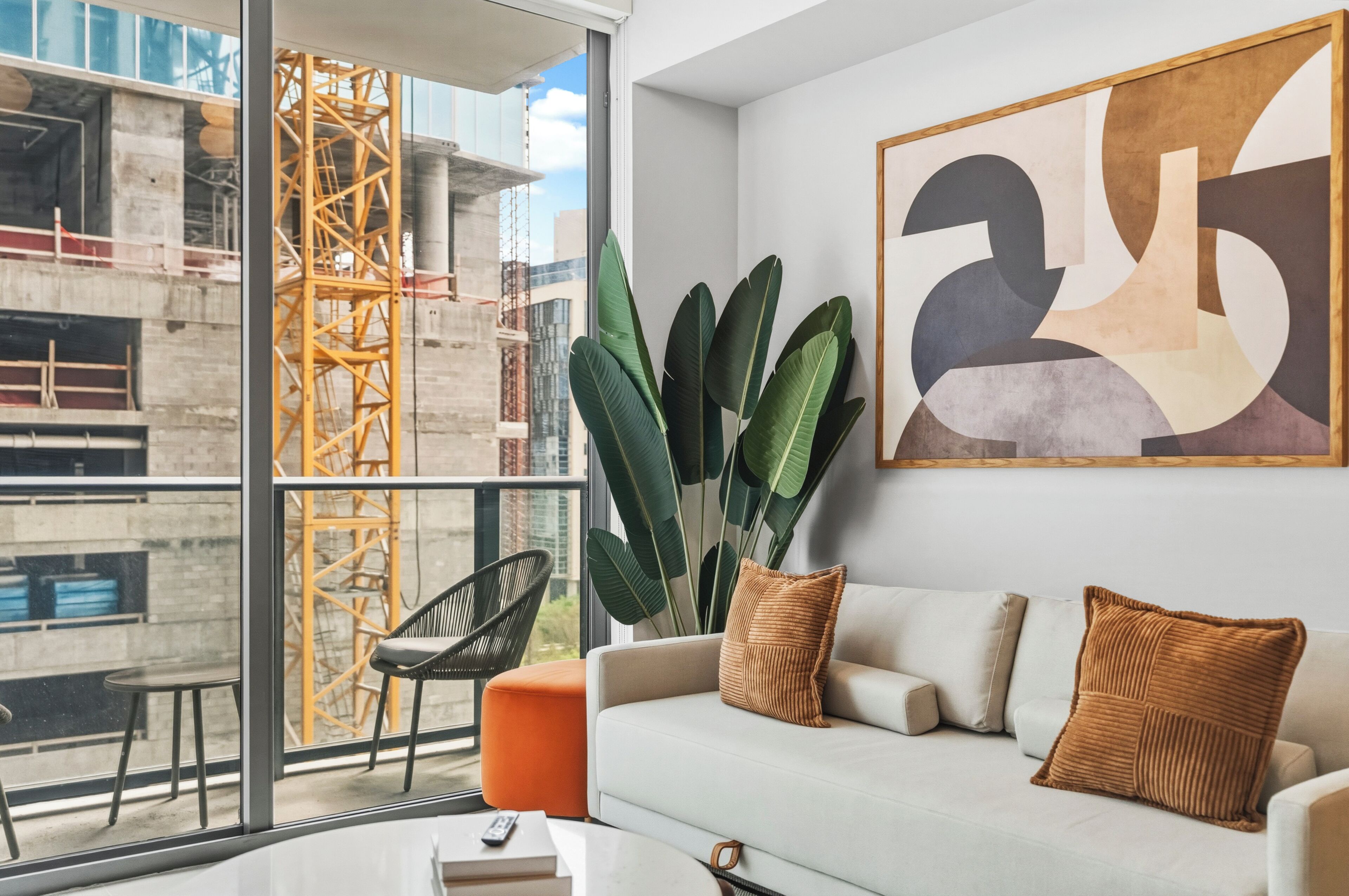 Apartment, City View | Living area