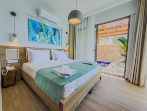 Luxury Room, Sea View | Desk, free WiFi - Adasya Hotel (Kas)