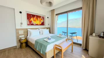 Superior Room, Balcony, Sea View | Desk, free WiFi