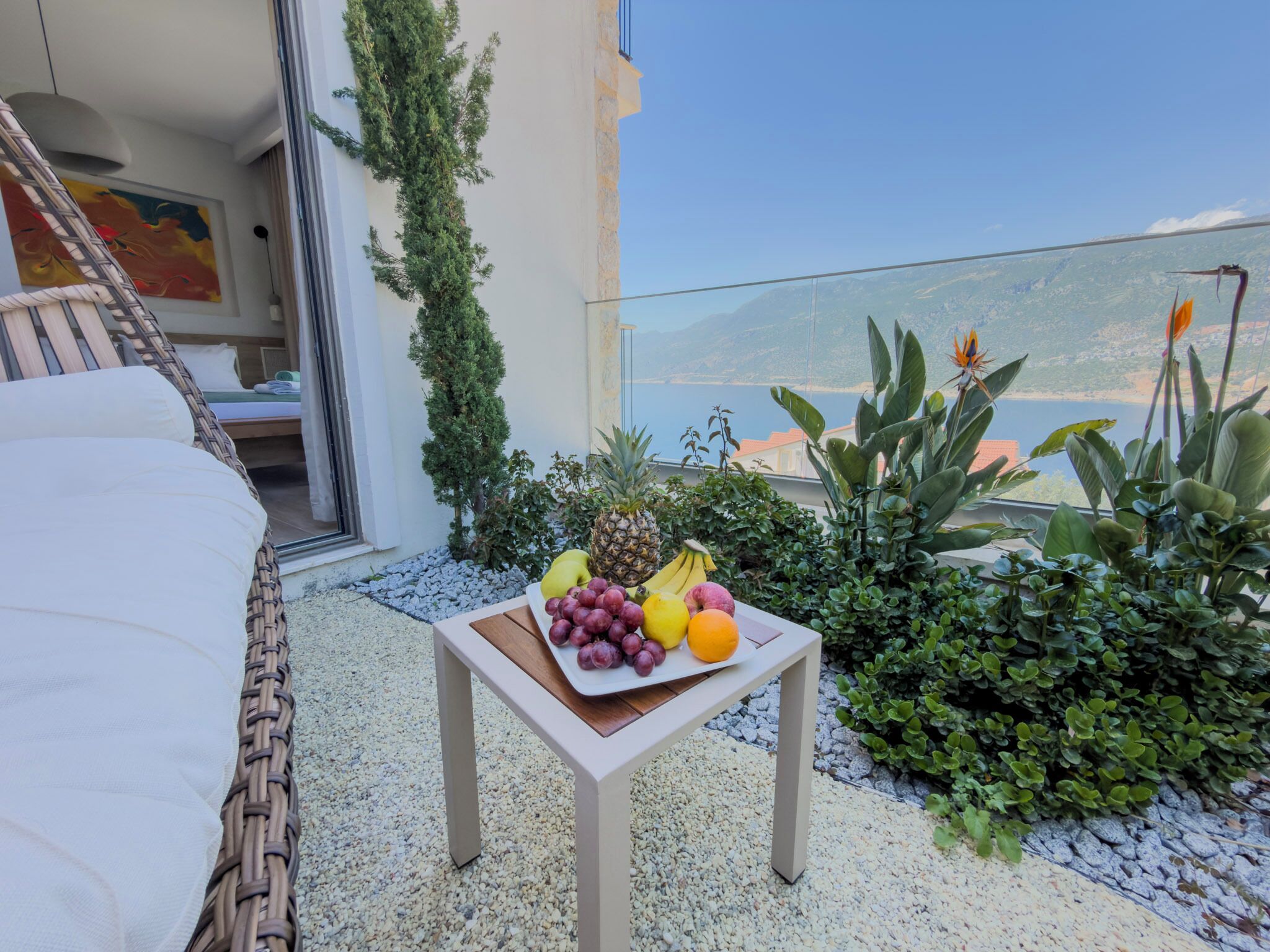 Premium-Zimmer, Meerblick | Terrasse/Patio