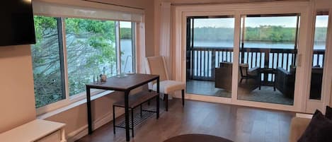 TV, foosball, offices