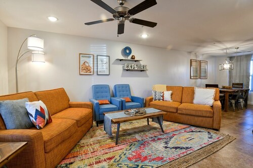 2-bedroom townhome with 2 King Suites. Bicycle-friendly with locking shed.