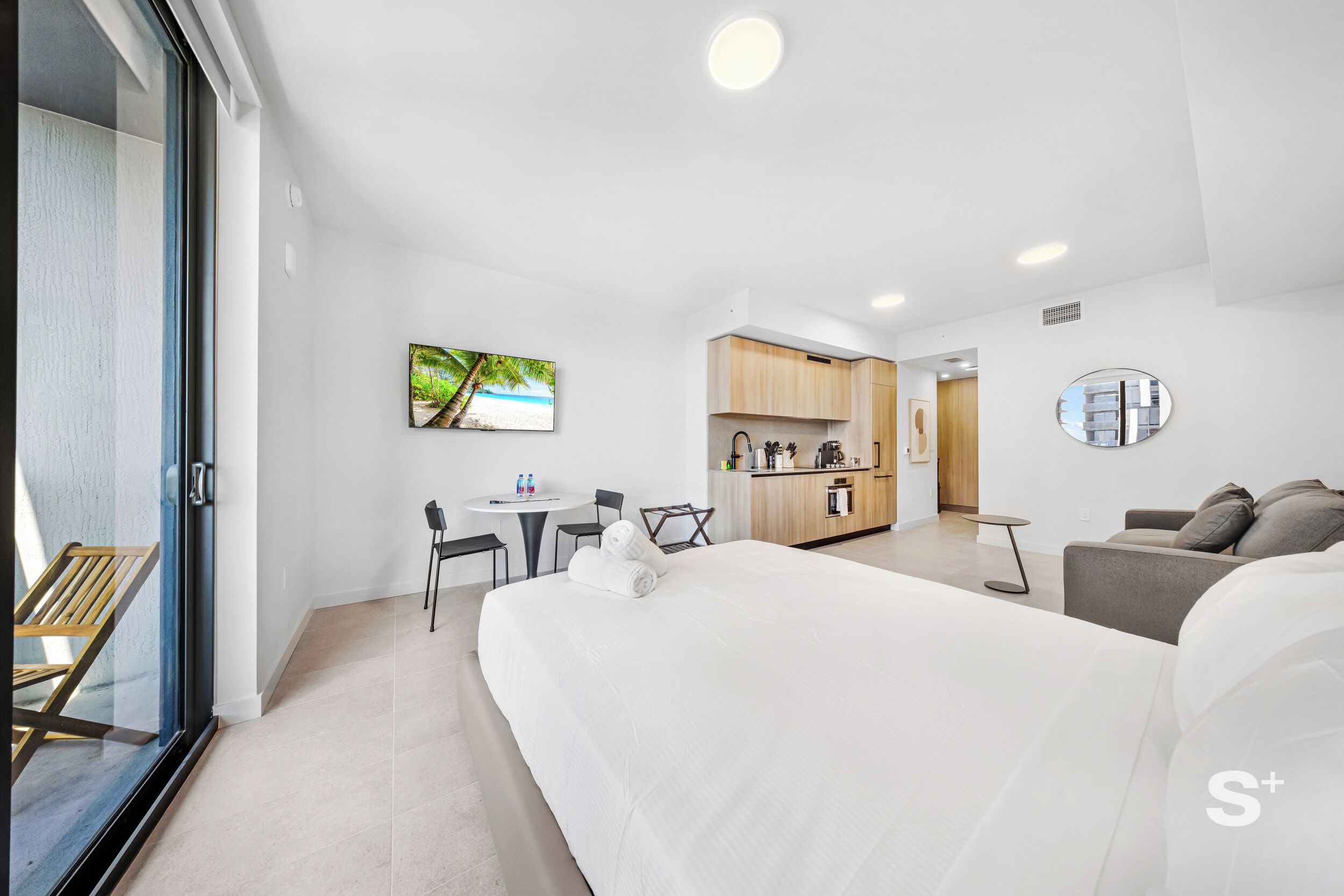 スタジオ バルコニー シティビュー | アイロン / アイロン台、WiFi (無料)