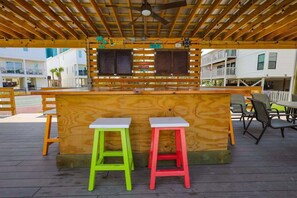Outdoor dining - Waterfront condo Boat Slip Nearby Beach Sleeps 8! (Orange Beach)
