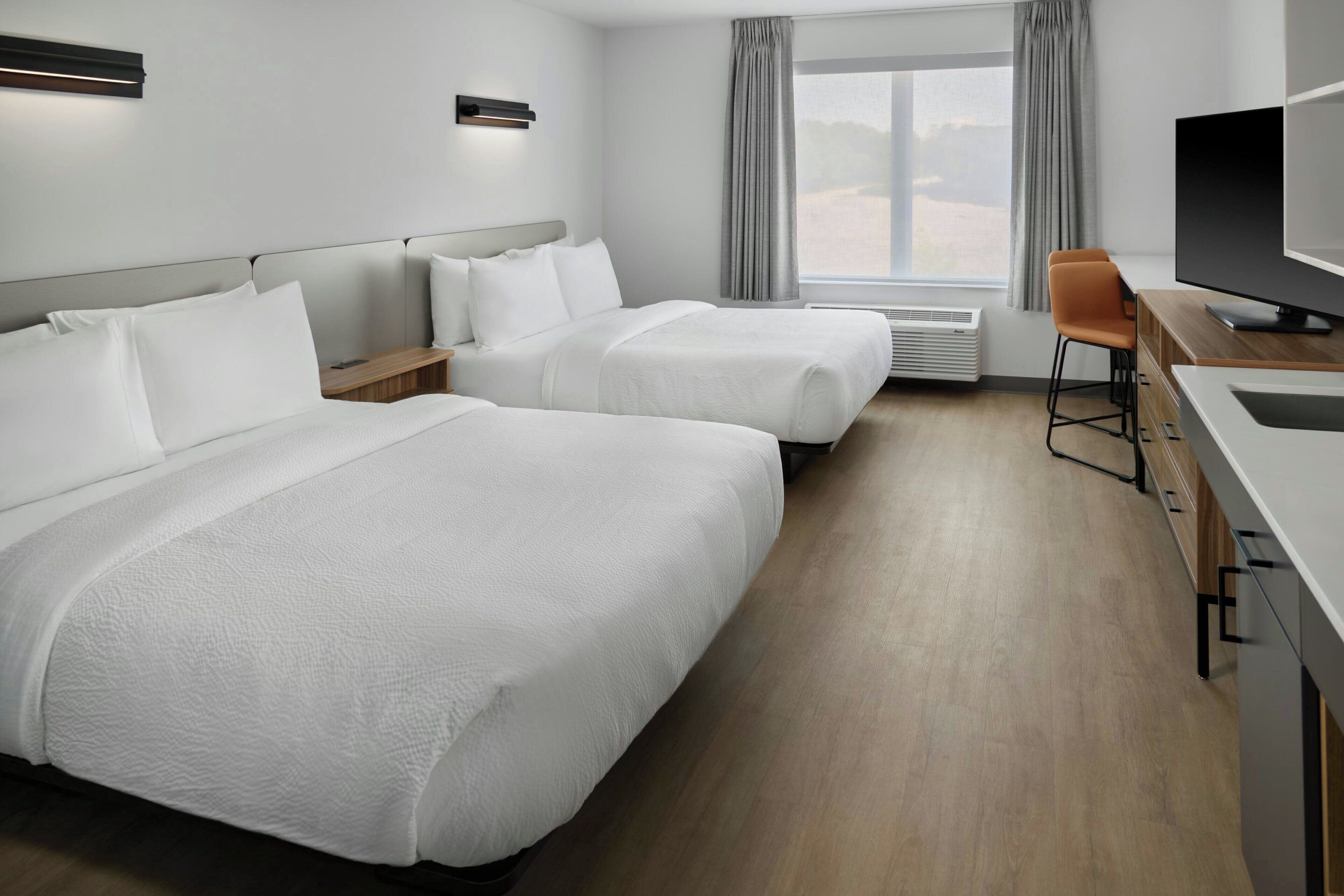 Studio, 2 queensize-senger | Blendingsgardiner, wi-fi (inkludert) og sengetøy
