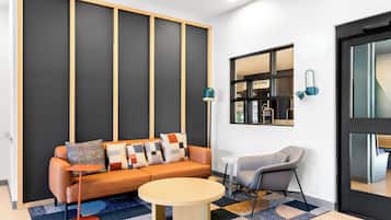 Siddeområde i lobbyen