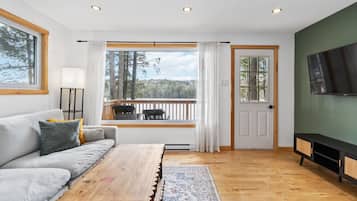 Télévision, cheminée