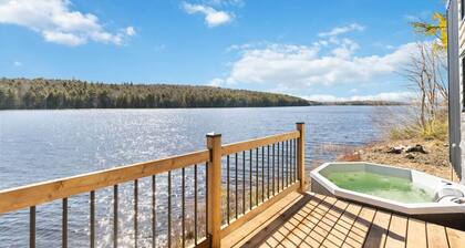Lakefront Tiny Home w/ Hot Tub + Sunset Views