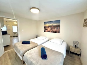2 chambres, lit parapluie, Wi-Fi, draps fournis