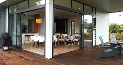 Stunning quiet home beside an orchard near Greytown village.