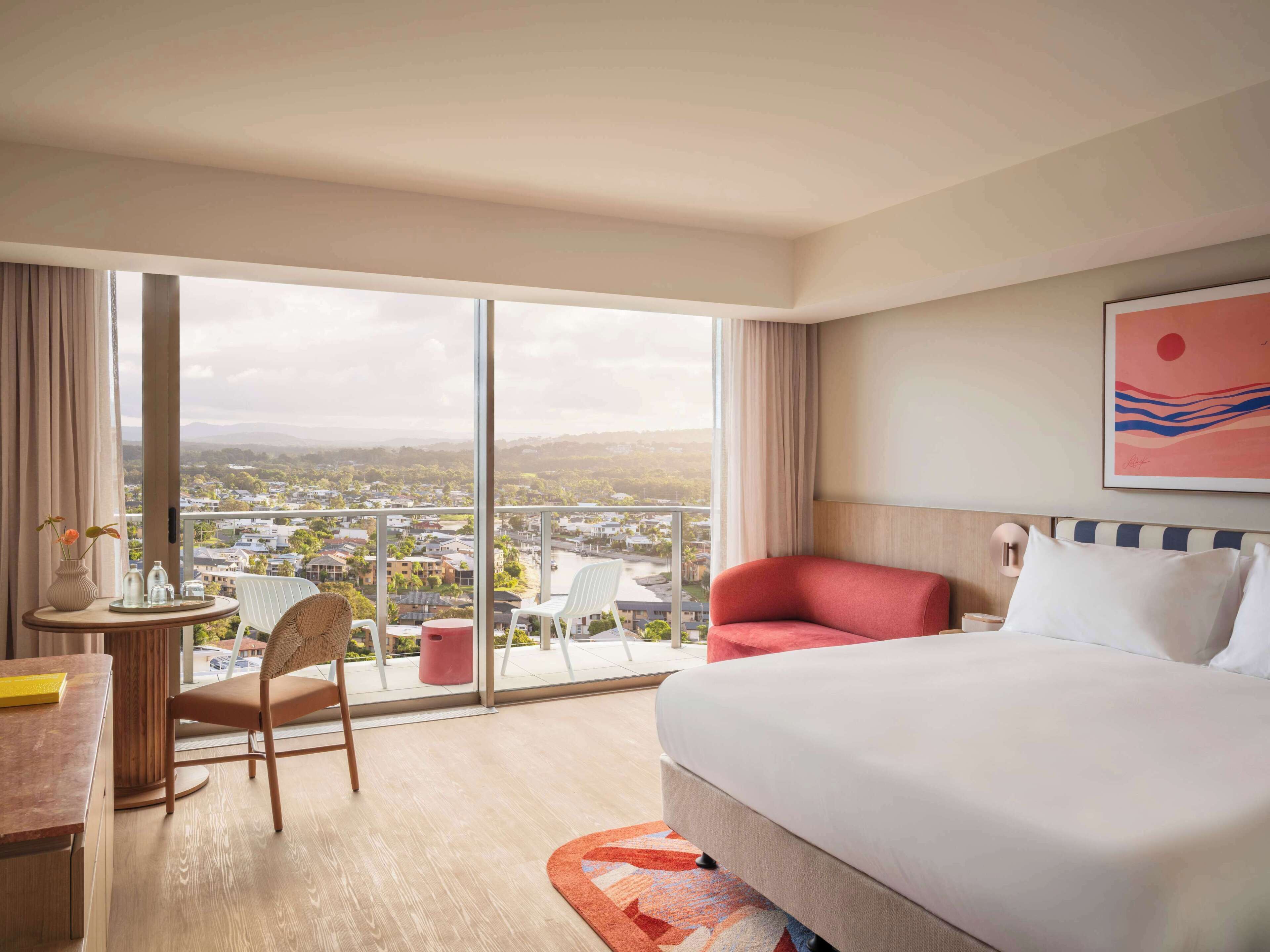 Deluxe-Zimmer, 2 Schlafzimmer, Verbindungszimmer | Blick auf die Stadt