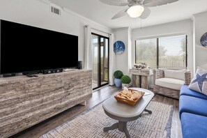Condo, Multiple Beds, Balcony, Ocean View (Sea Cloisters 105F) | Living area - Sea Cloisters II Ocean Front Beach Retreat-105f (North Myrtle Beach)