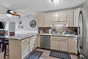 Condo, Multiple Beds, Balcony, Partial Ocean View (Sea Cloisters 101E) | Private kitchen - Sea Cloisters II Ocean Front Beach Retreat-101e (North Myrtle Beach)