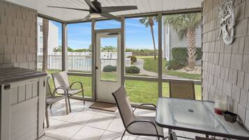 Condo, Multiple Beds, Balcony, Partial Ocean View (Sea Cloisters 101E) | Outdoor dining