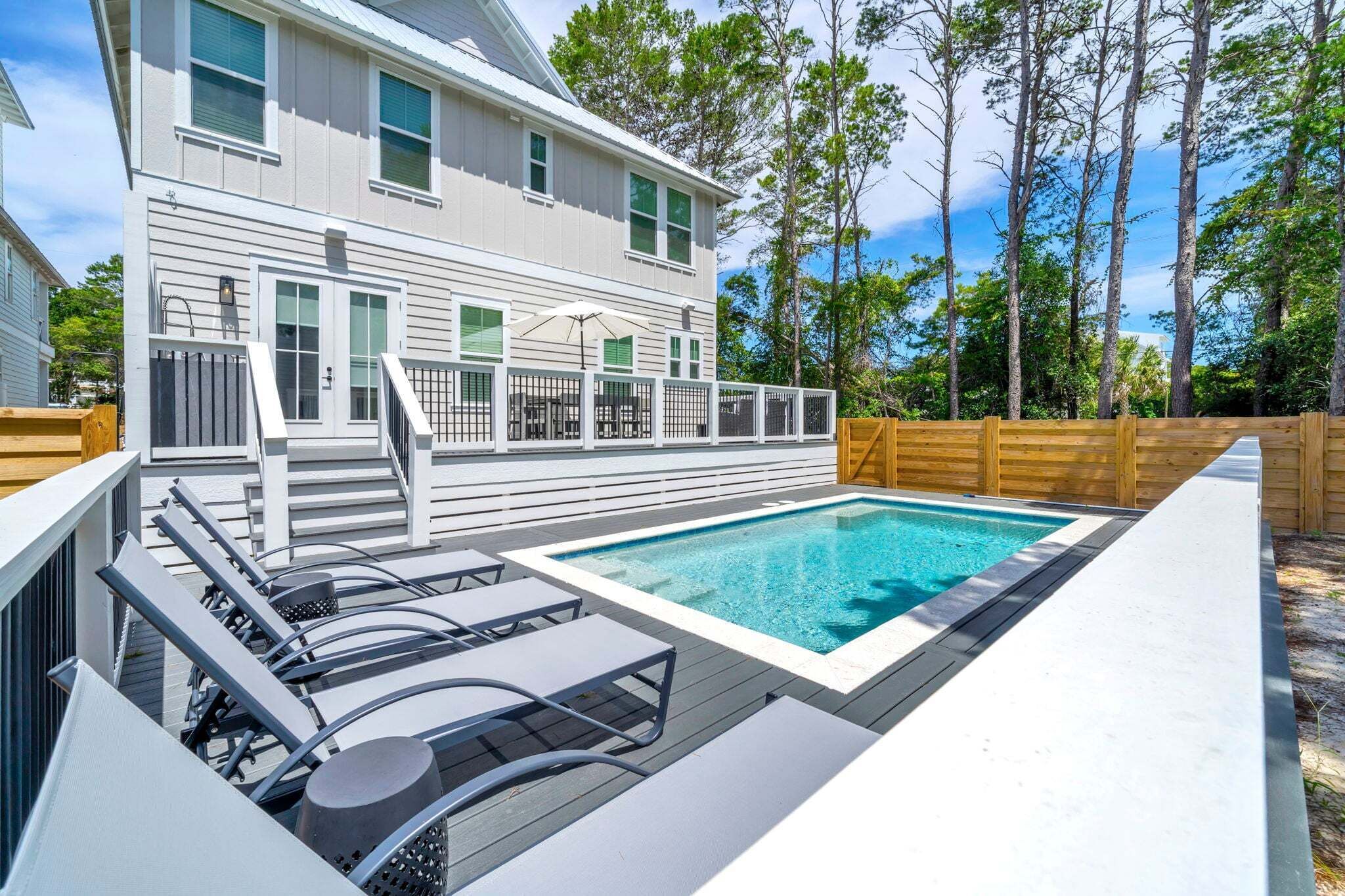 A heated pool