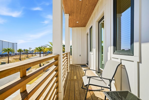 Terrace/patio - 5BR, 4.5BA Coastal Escape w/ Pool, Elevator, Near Beach & Attractions (Panama City Beach)