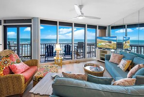 TV - Sea Gull #1002: Beachfront 2 Bedroom 2 Bathroom With Spectacular Views and 24 Hour Management (Port Aransas)