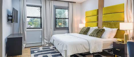 2 habitaciones, tabla de planchar con plancha, wifi y ropa de cama