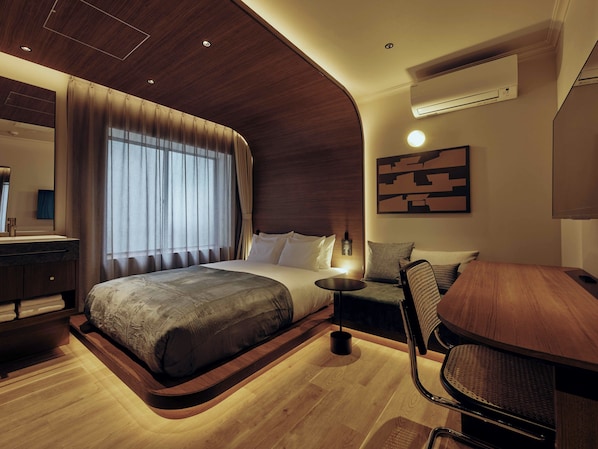 Chambre Double Supérieure | Rideaux occultants, fer et planche à repasser, Wi-Fi gratuit