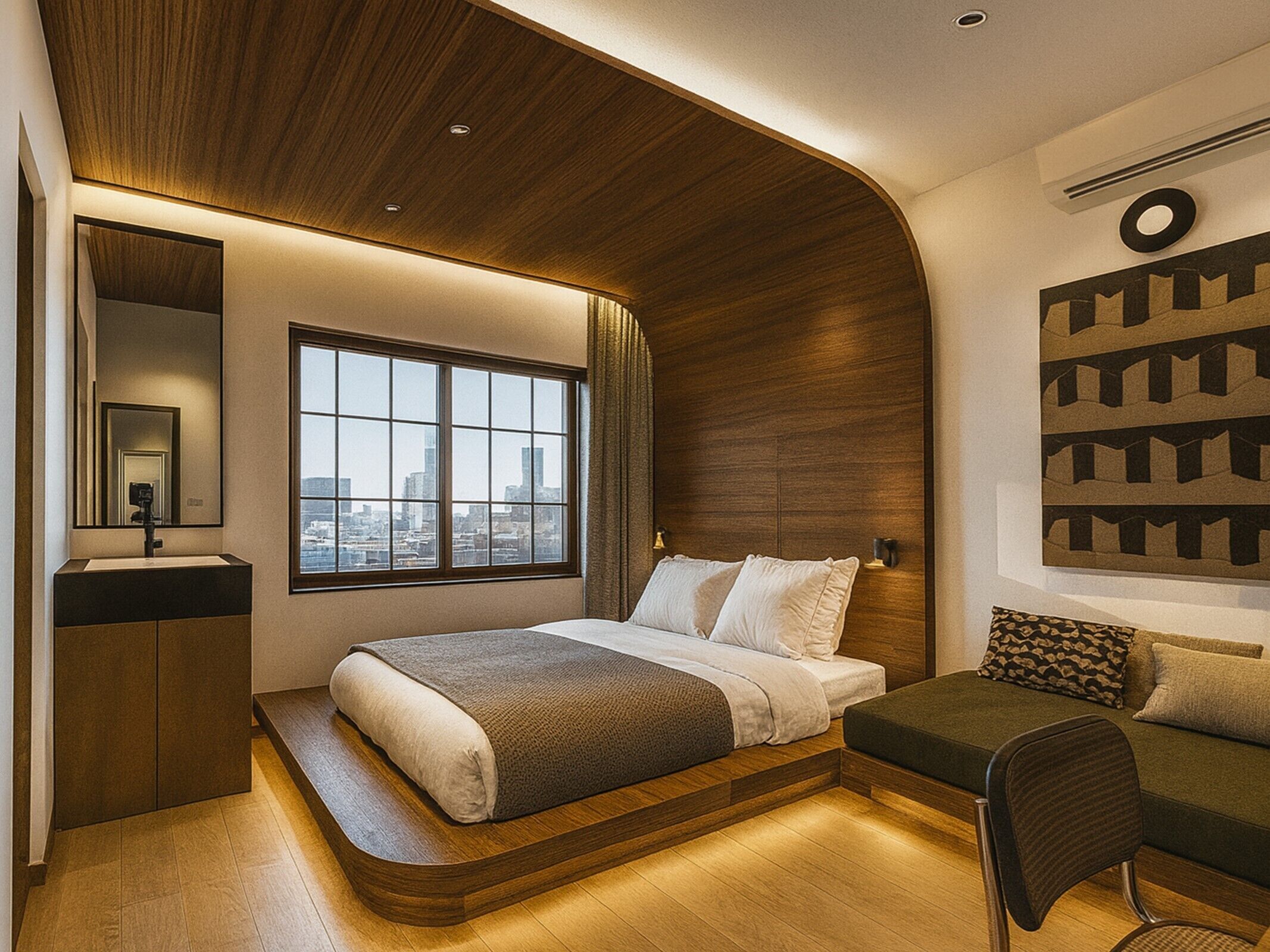 Superior Double Room | Langsir/tirai gelap terus, seterika/papan seterika, Wi-fi percuma 