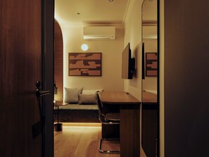 Habitación doble superior | Escritorio, espacio para trabajar con laptop y cortinas blackout 