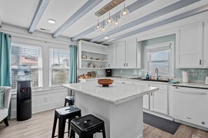 Private kitchen - Oceanfront Oasis + Guesthouse: 2 Hot Tubs, Pool! (Atlantic Beach)