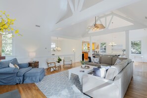 TV - Nestled amongst the oaks and palms of the maritime forest, this charming four-bedroom (Bald Head Island)